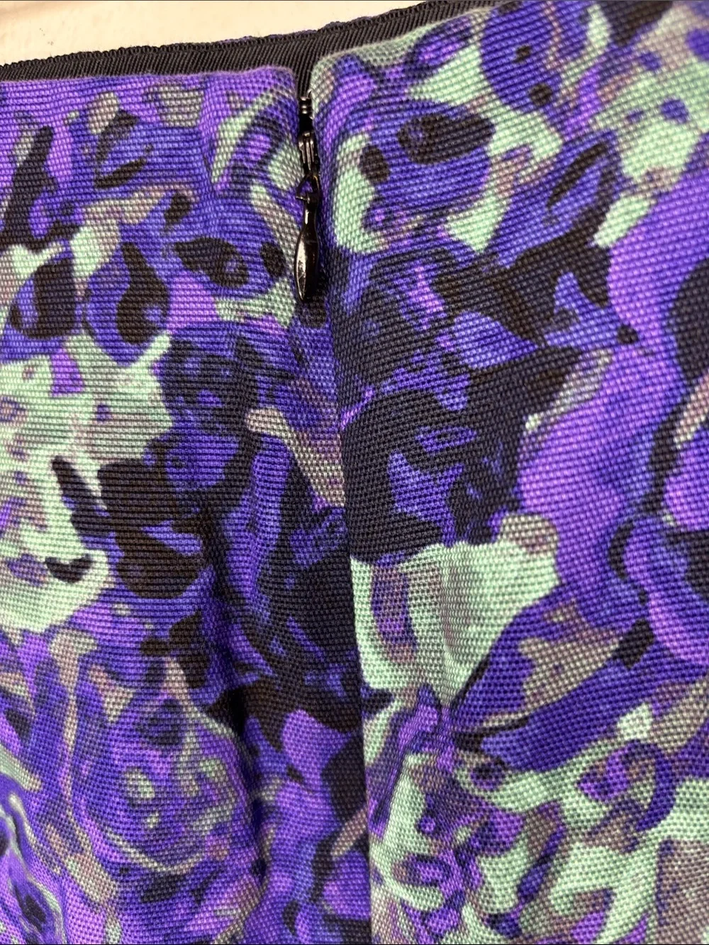Talbots Purple & Teal Floral Pencil Skirt